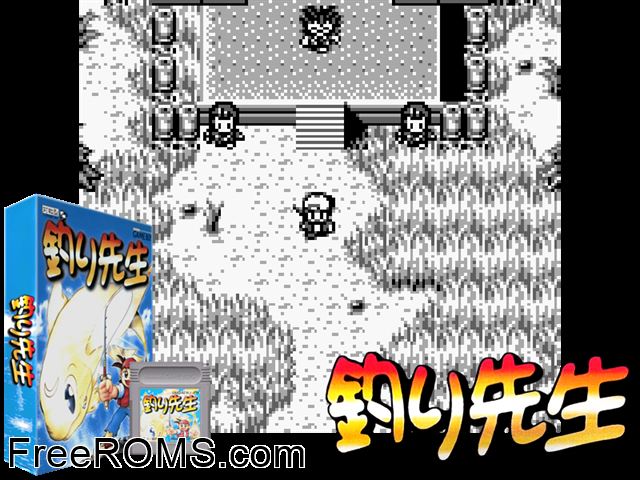 Tsuri Sensei (Japan) Gameboy Color game showing 3D box cover and gameplay screenshot