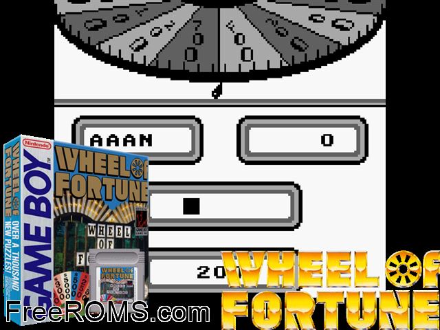 Wheel Of Fortune (Germany) Gameboy Color game showing 3D box cover and gameplay screenshot