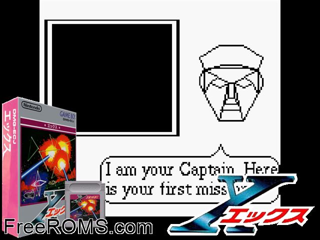 X - Xekkusu (Japan) Gameboy Color game showing 3D box cover and gameplay screenshot