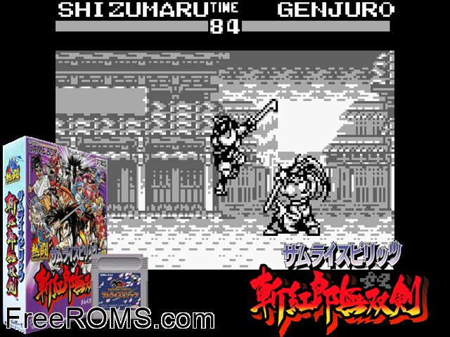 Zankurou Musouken (Japan) Gameboy Color game showing 3D box cover and gameplay screenshot