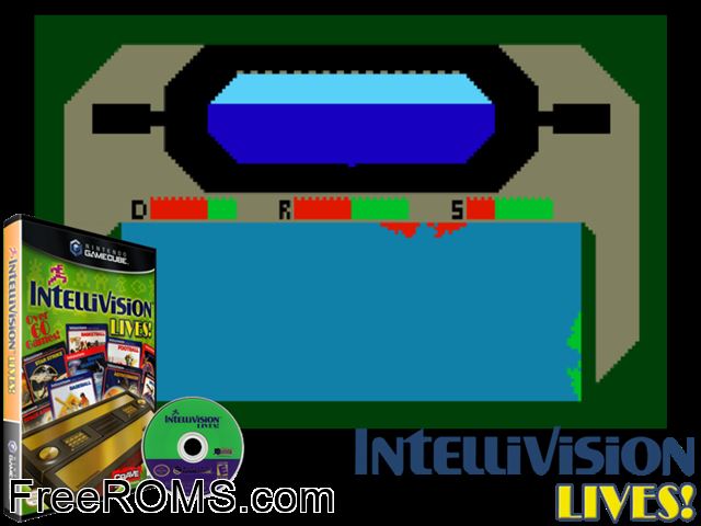 Intellivision Lives! Nintendo Gamecube game showing 3D box cover and gameplay screenshot
