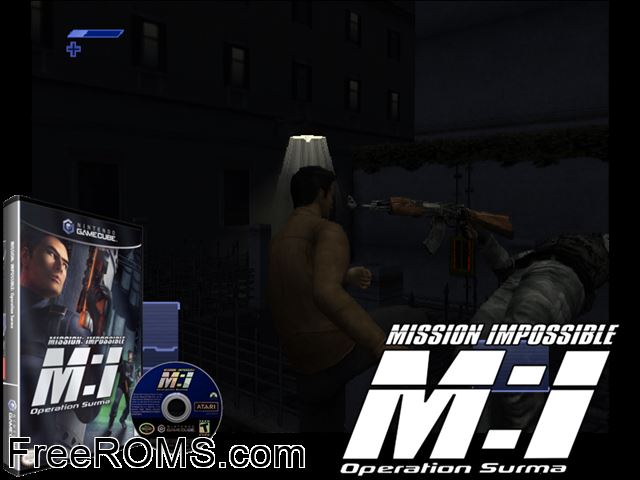 Mission Impossible - Operation Surma Nintendo Gamecube game showing 3D box cover and gameplay screenshot