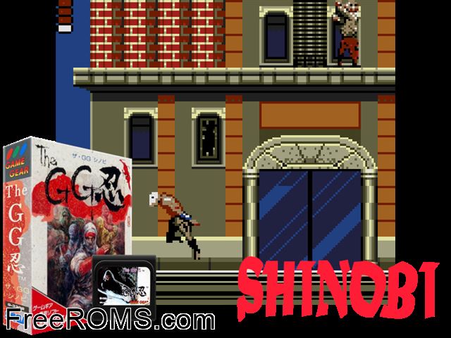 GG Shinobi Jap Game Gear game showing 3D box cover and gameplay screenshot