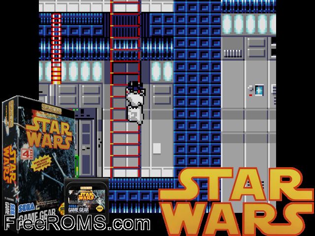 Star Wars Game Gear game showing 3D box cover and gameplay screenshot