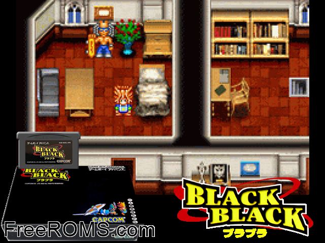 Black Black - Bura Bura (Japan) Gameboy Advance game showing 3D box cover and gameplay screenshot
