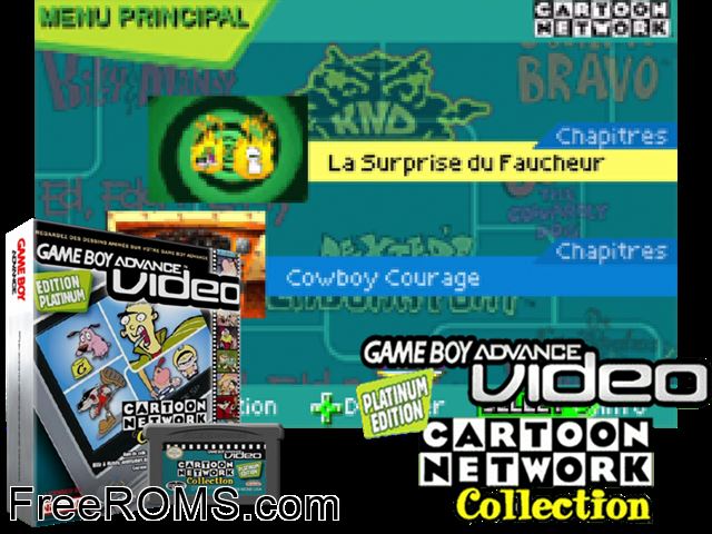 Cartoon Network Collection Edition Platinum - Gameboy Advance Video (France) Gameboy Advance game showing 3D box cover and gameplay screenshot