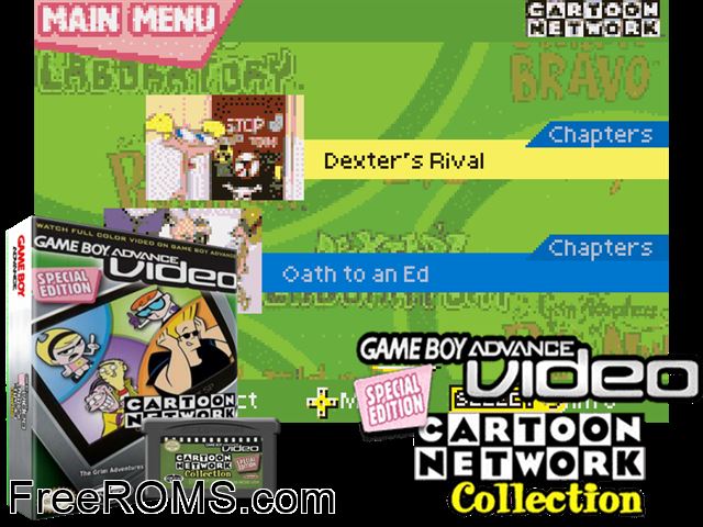 Cartoon Network Collection - Special Edition (Video) Gameboy Advance game showing 3D box cover and gameplay screenshot