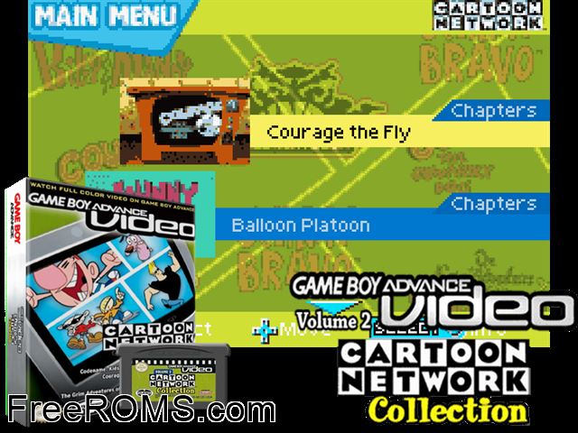 Cartoon Network Collection - Volume 2 (Video) Gameboy Advance game showing 3D box cover and gameplay screenshot