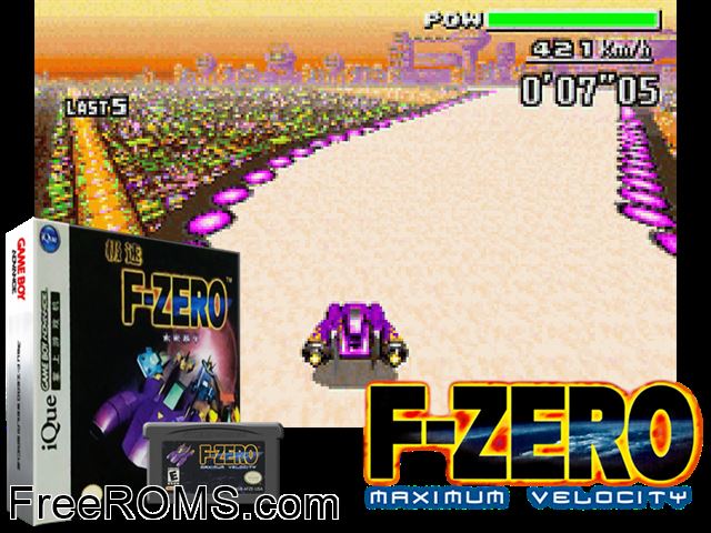 Jisu F-Zero Weilai Saiche (High-Road)(Cn) Gameboy Advance game showing 3D box cover and gameplay screenshot