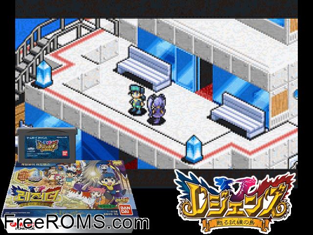 Legendz - Buhwarhaneun Siryeonyi Seom Gameboy Advance game showing 3D box cover and gameplay screenshot