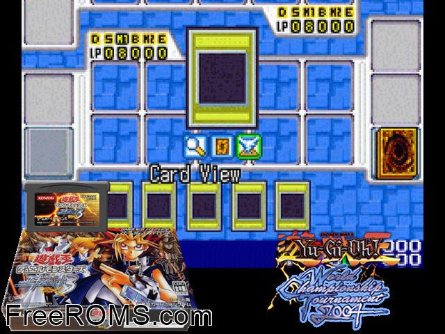Yu-Gi-Oh! Duel Monsters Expert 3 (Japan) Gameboy Advance game showing 3D box cover and gameplay screenshot