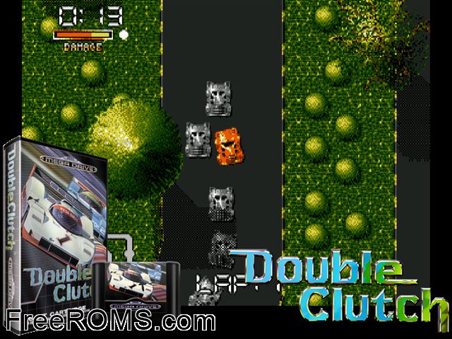 Double Clutch Genesis game showing 3D box cover and gameplay screenshot