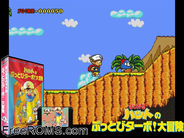 Magical Hat Genesis game showing 3D box cover and gameplay screenshot