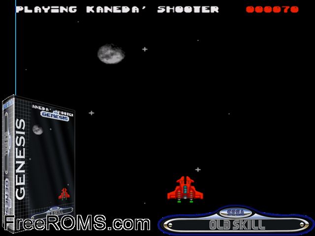 Old Skill by Kaneda (Public Domain) Genesis game showing 3D box cover and gameplay screenshot
