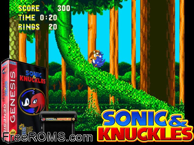 Sonic Weird (S1 Hack) Genesis game showing 3D box cover and gameplay screenshot