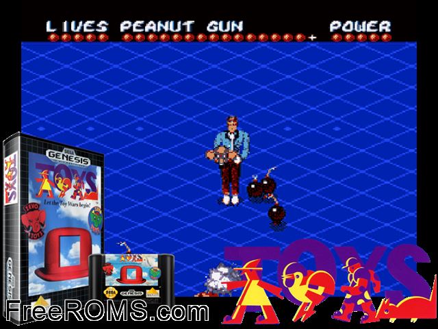 Zevo Toys Genesis game showing 3D box cover and gameplay screenshot