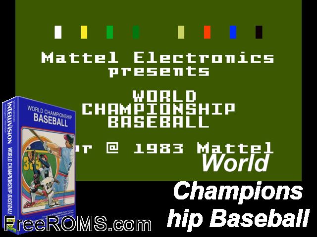 All-Star Major League Baseball (1983)(Mattel) Intellivision game showing 3D box cover and gameplay screenshot