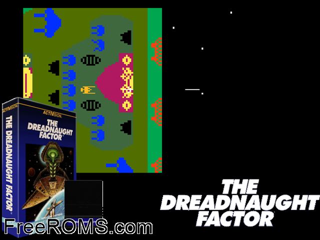 Dreadnaught Factor, The (1983)(Prototype)(Activision) Intellivision game showing 3D box cover and gameplay screenshot