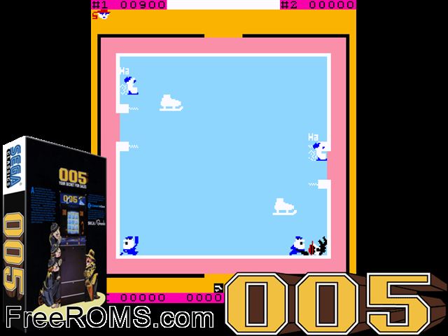 005 MAME game showing 3D box cover and gameplay screenshot