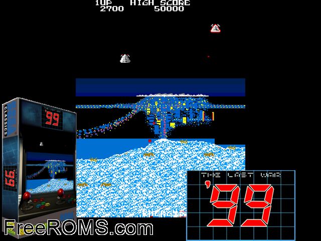 '99: The Last War MAME game showing 3D box cover and gameplay screenshot