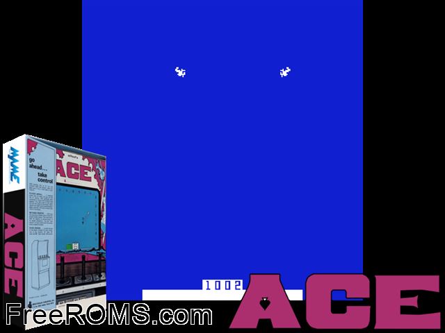 Ace MAME game showing 3D box cover and gameplay screenshot