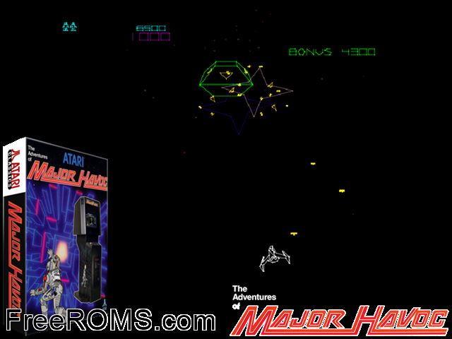Alpha One (prototype, 3 lives) MAME game showing 3D box cover and gameplay screenshot