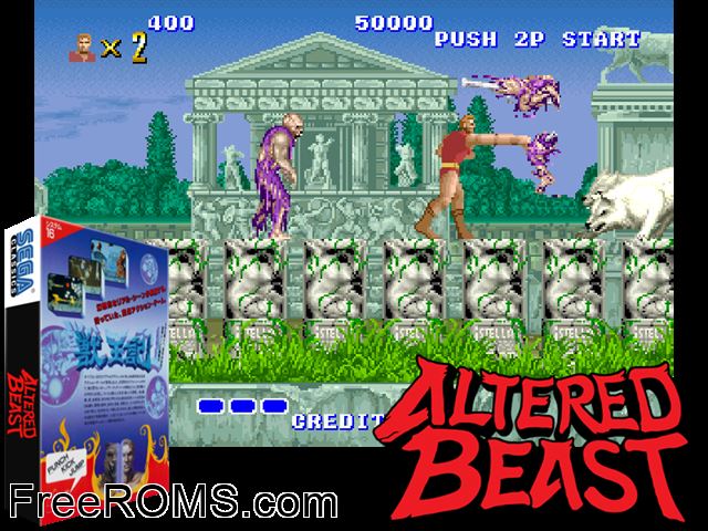Juuouki (set 1, Japan, FD1094 317-0065) MAME game showing 3D box cover and gameplay screenshot