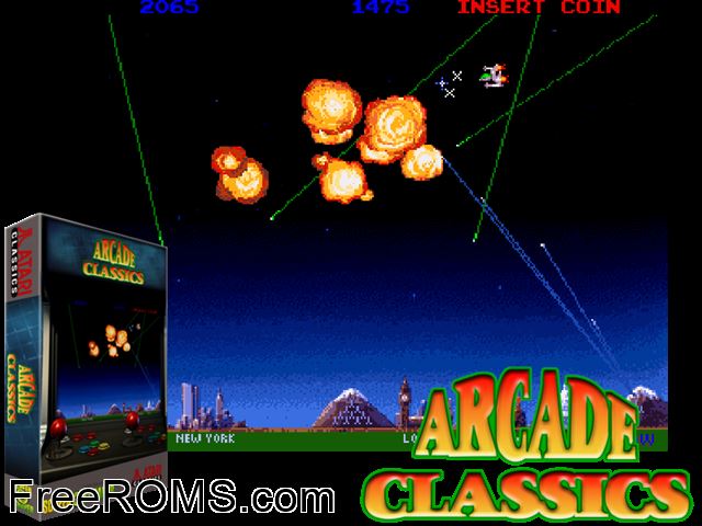 Arcade Classics (prototype) MAME game showing 3D box cover and gameplay screenshot