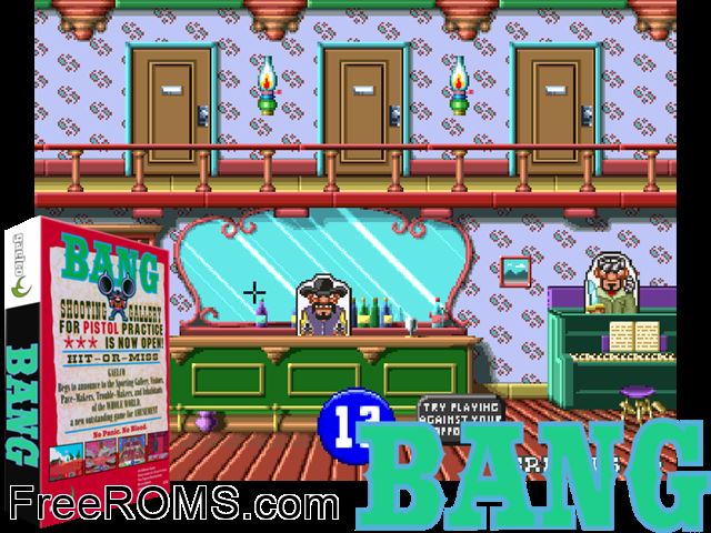 Gun Gabacho (Japan) MAME game showing 3D box cover and gameplay screenshot