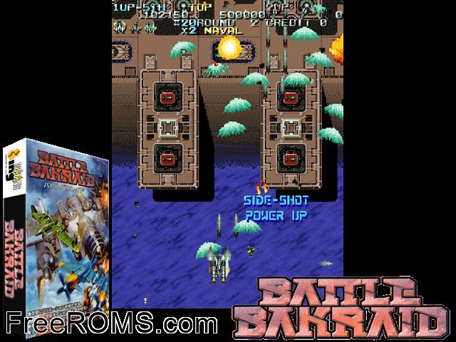 Battle Bakraid (Japan) (Wed Apr 7 1999) MAME game showing 3D box cover and gameplay screenshot
