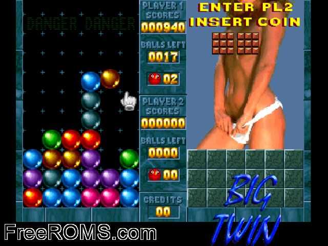 Big Twin MAME game showing 3D box cover and gameplay screenshot