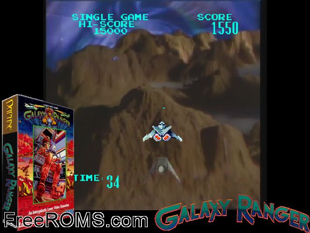 Blazer (Japan) MAME game showing 3D box cover and gameplay screenshot