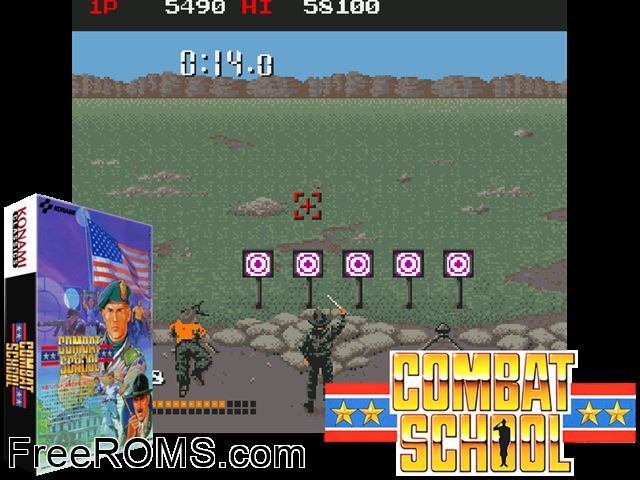 Boot Camp MAME game showing 3D box cover and gameplay screenshot