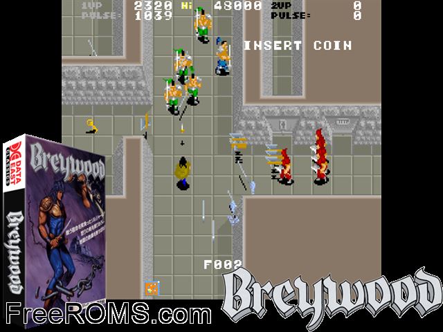 Breywood (Japan revision 2) MAME game showing 3D box cover and gameplay screenshot