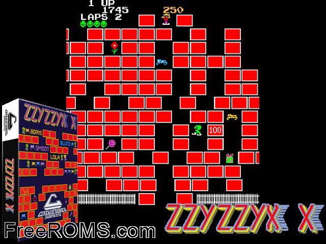 Brix MAME game showing 3D box cover and gameplay screenshot
