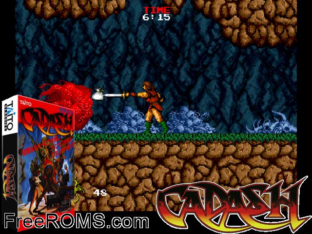 Cadash (France) MAME game showing 3D box cover and gameplay screenshot