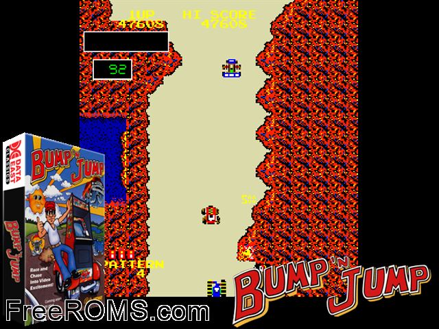 Car Action MAME game showing 3D box cover and gameplay screenshot