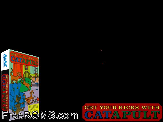 Catapult MAME game showing 3D box cover and gameplay screenshot