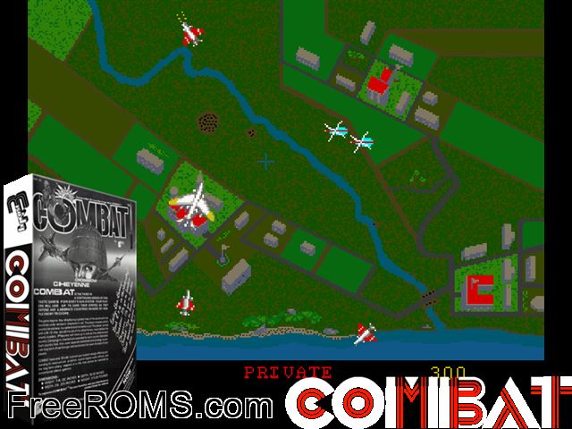 Combat (version 3.0) MAME game showing 3D box cover and gameplay screenshot