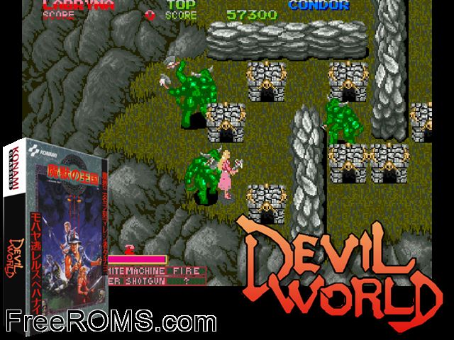 Dark Adventure MAME game showing 3D box cover and gameplay screenshot