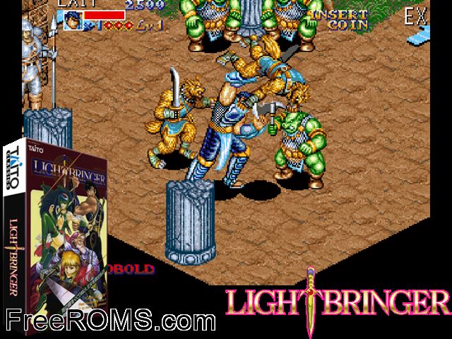 Dungeon Magic (Ver 2.1A 1994/02/18) MAME game showing 3D box cover and gameplay screenshot
