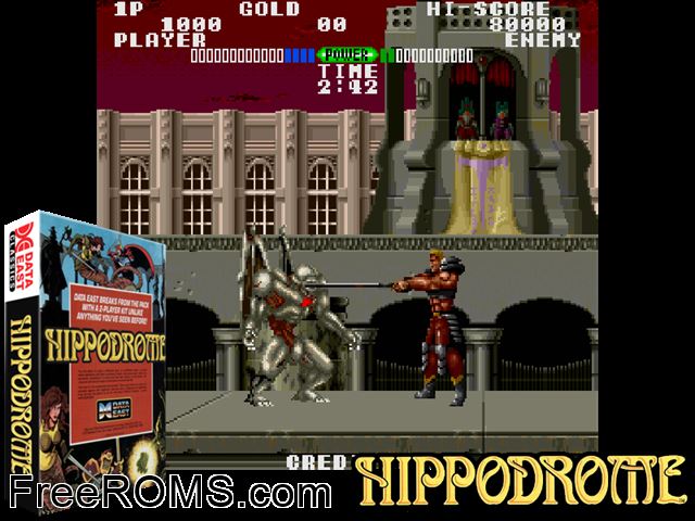 Fighting Fantasy (Japan) MAME game showing 3D box cover and gameplay screenshot