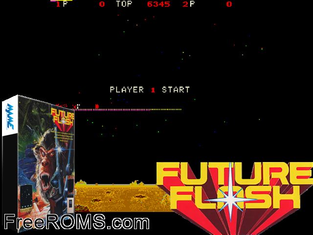Future Flash MAME game showing 3D box cover and gameplay screenshot