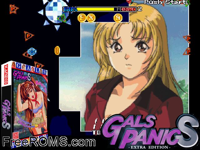 Gals Panic S - Extra Edition (Japan) MAME game showing 3D box cover and gameplay screenshot