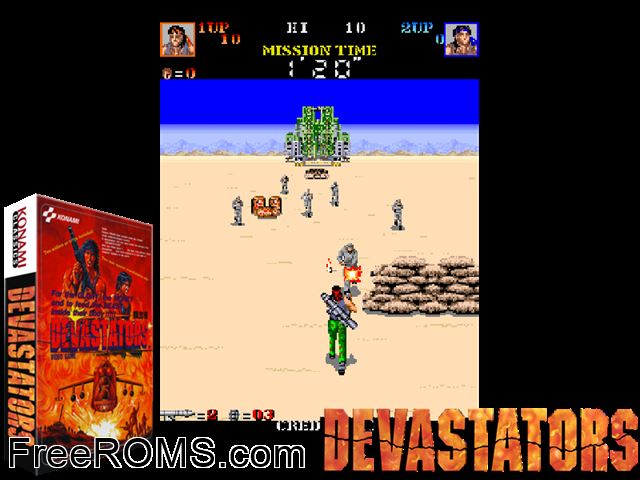 Garuka (Japan ver. W) MAME game showing 3D box cover and gameplay screenshot