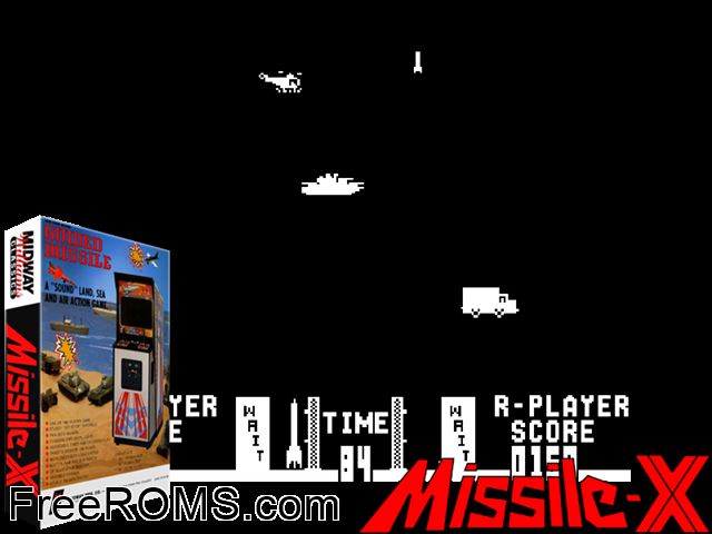 Guided Missile MAME game showing 3D box cover and gameplay screenshot