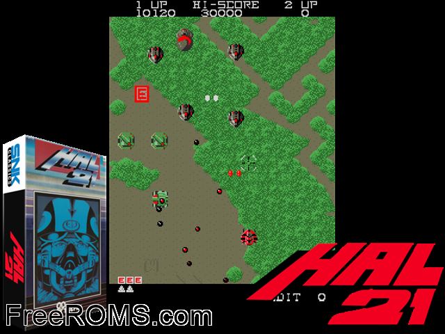 HAL21 (Japan) MAME game showing 3D box cover and gameplay screenshot