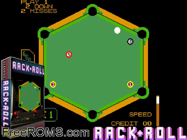 Hex Pool MAME game showing 3D box cover and gameplay screenshot