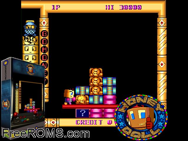 Honey Dolls MAME game showing 3D box cover and gameplay screenshot