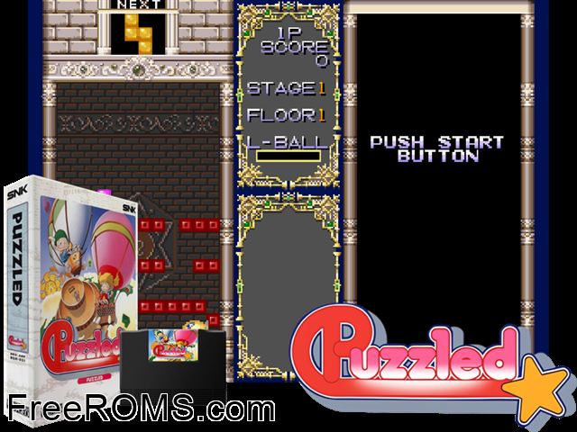 Puzzled / Joy Joy Kid MAME game showing 3D box cover and gameplay screenshot